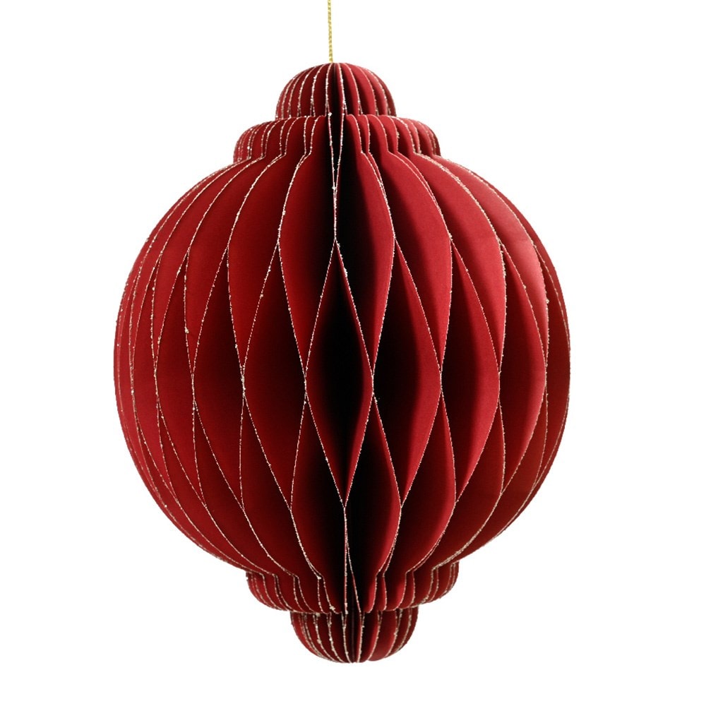 Red paper bauble