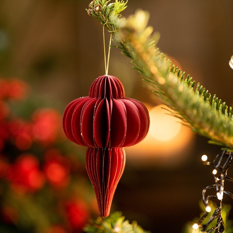 Red paper lantern bauble