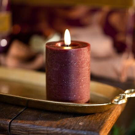 Burgundy LED candle