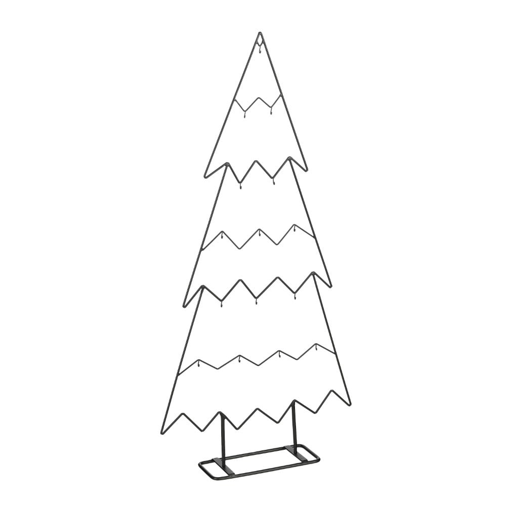 Black standing metal tree