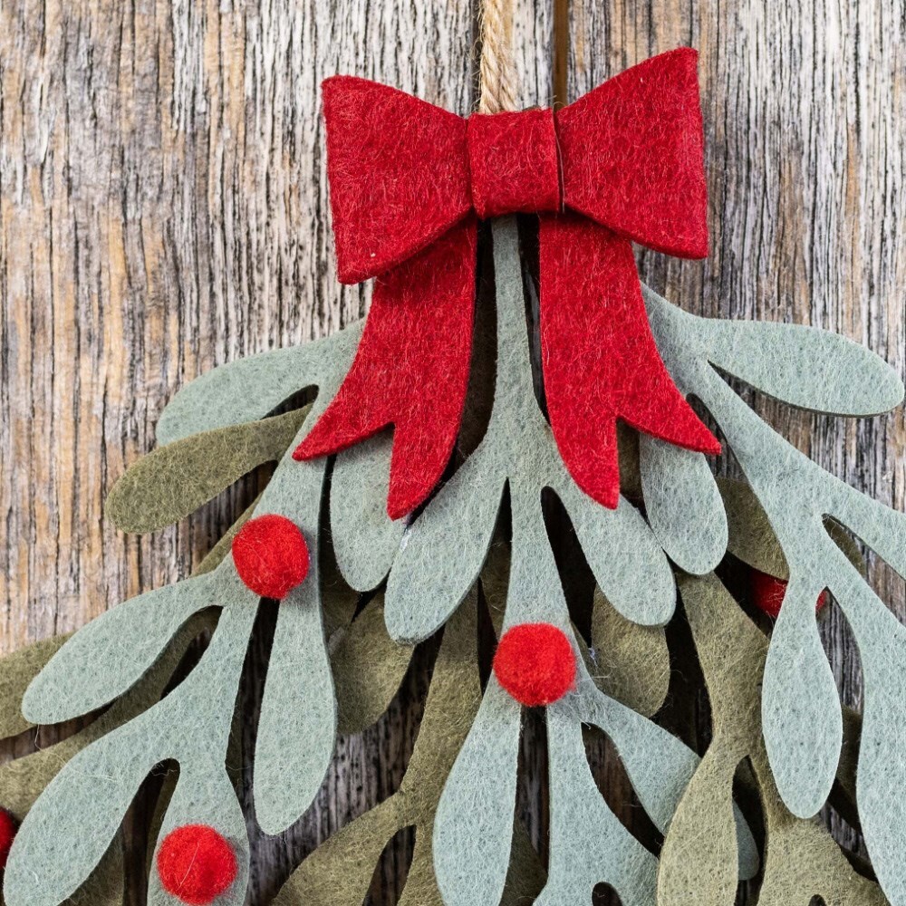 Felt mistletoe decoration
