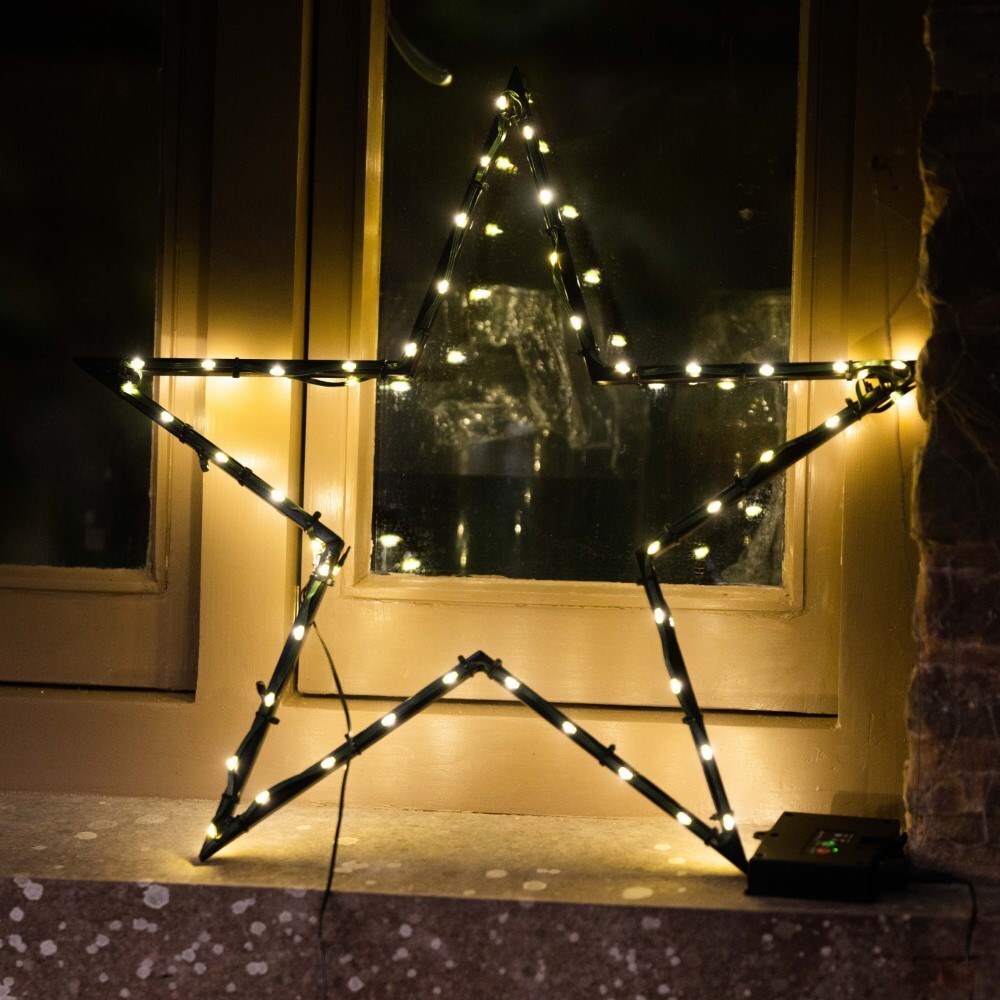 Solar star stake light