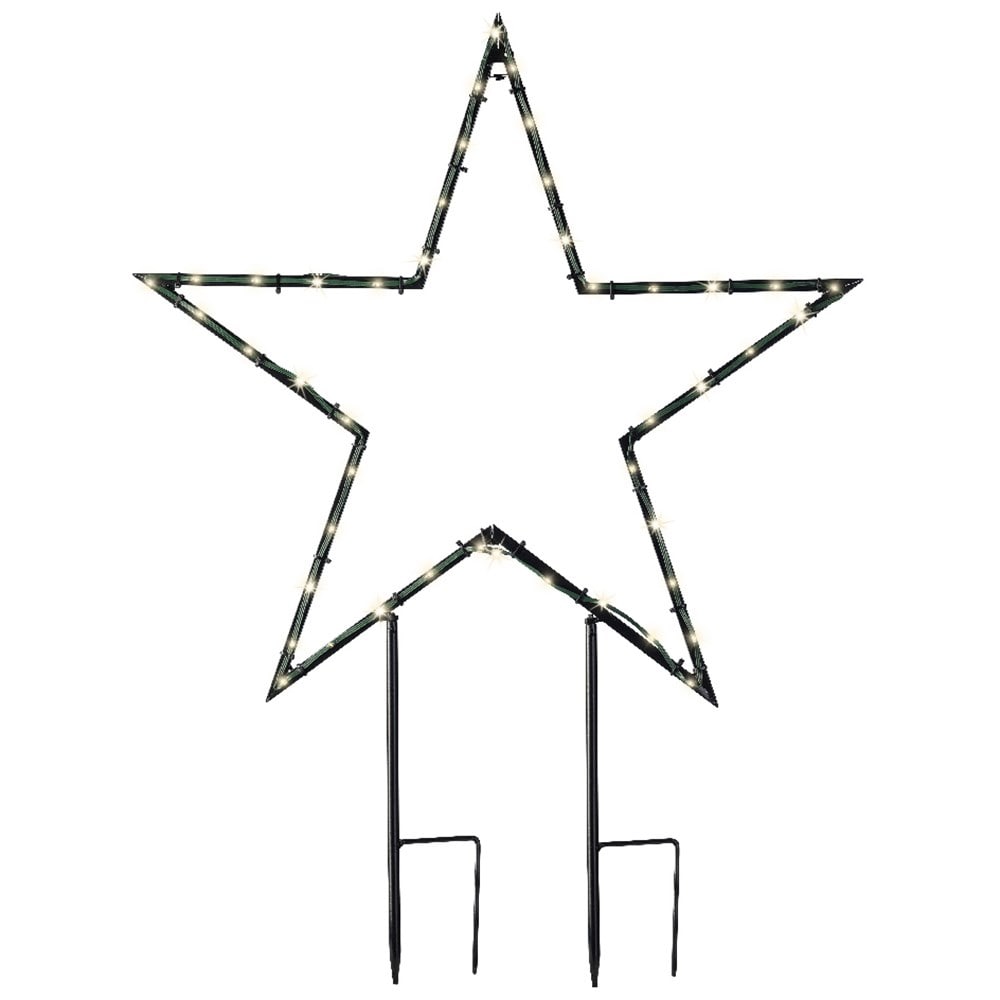 Solar star stake light
