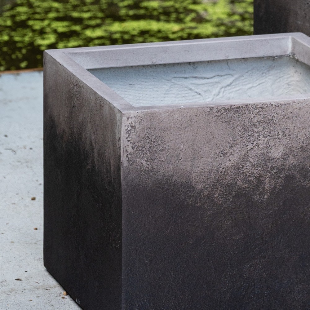 Textured ombre cube planter