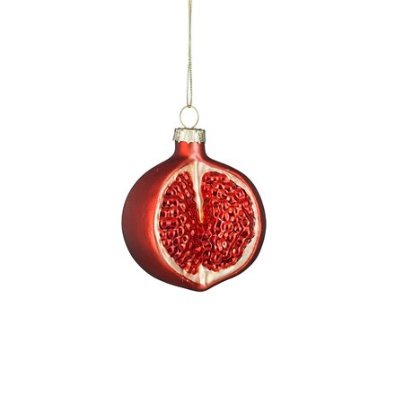 Glass pomegranate decoration