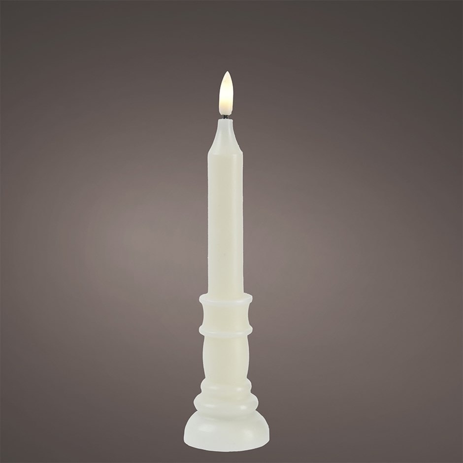 White LED standing dinner candle
