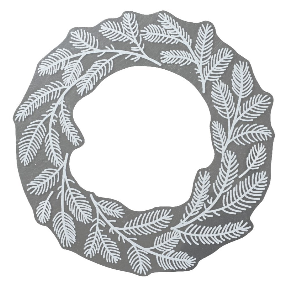 Wreath design window sticker