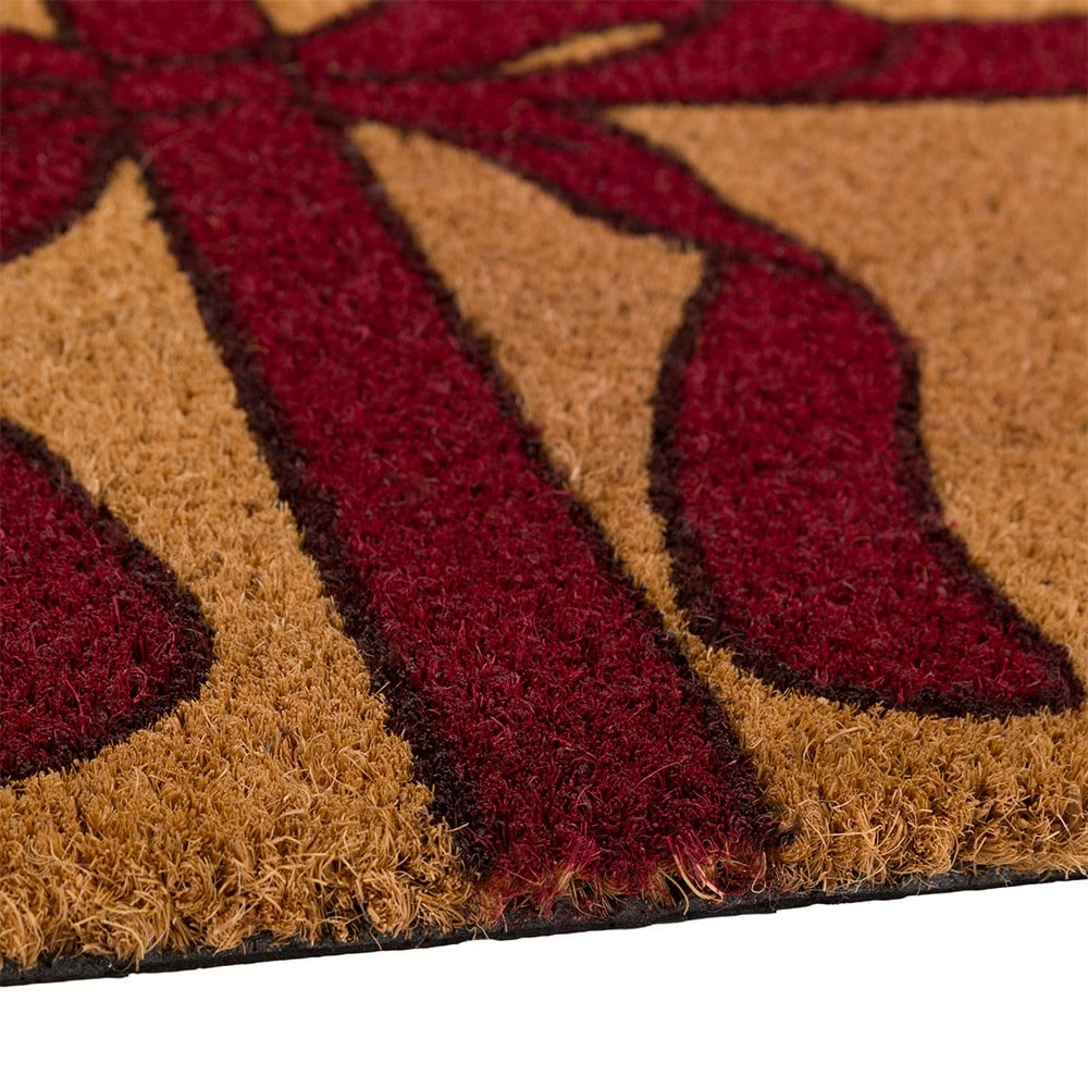 Bow printed double doormat