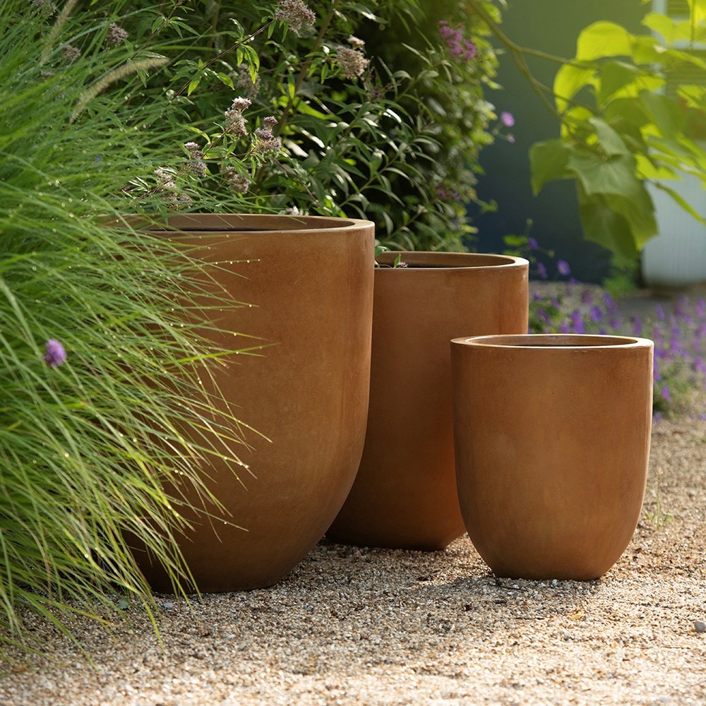Drop planter - rust 