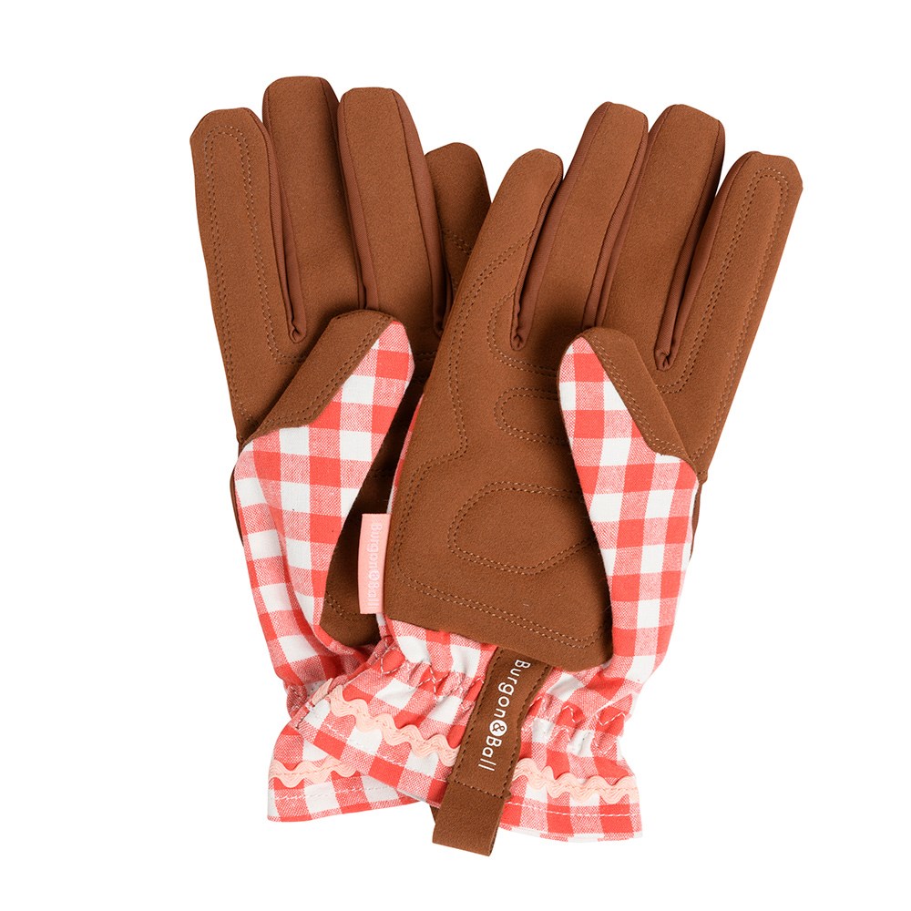 Check gardening gloves - red