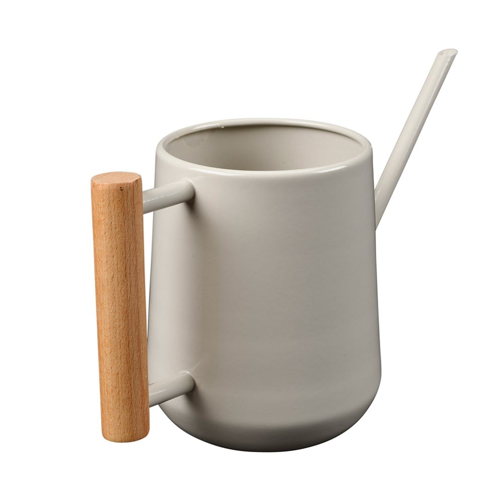 Indoor metal watering can - light grey