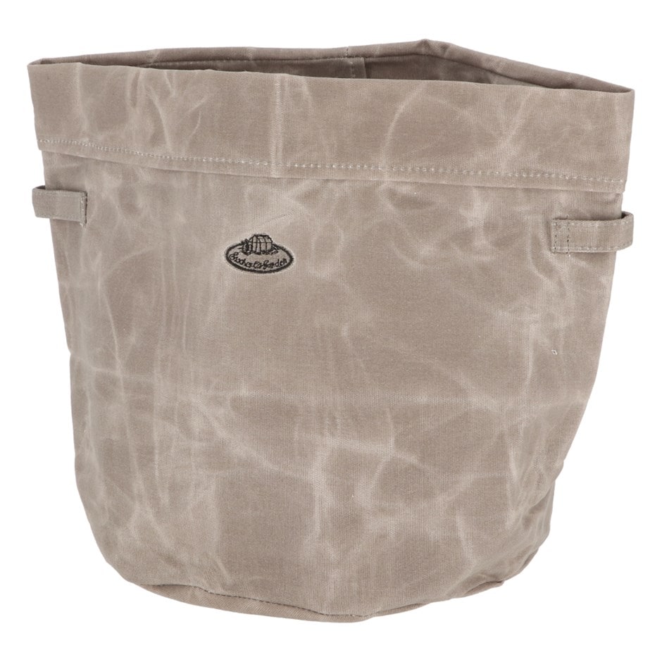 Waxed canvas storage bag - grey 