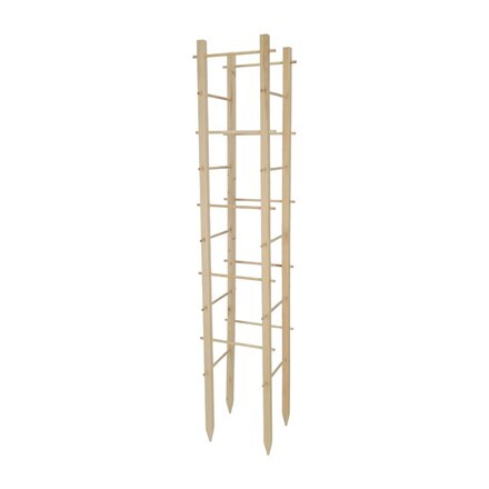 Wooden plant support tower