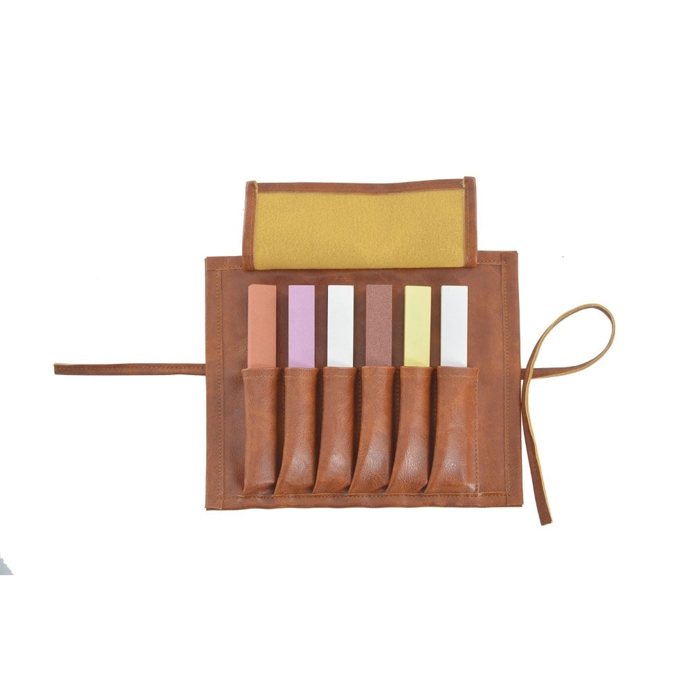 Set of sharpening stones with holder - grades