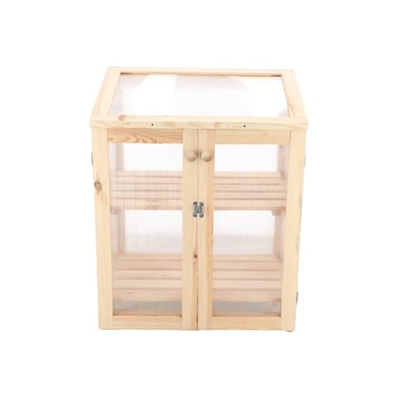 Natural wood growhouse