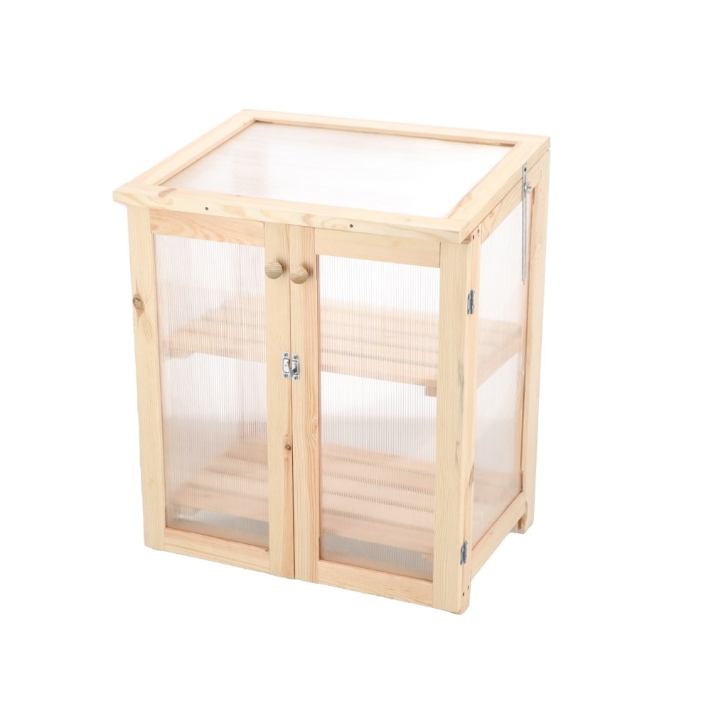 Natural wood growhouse