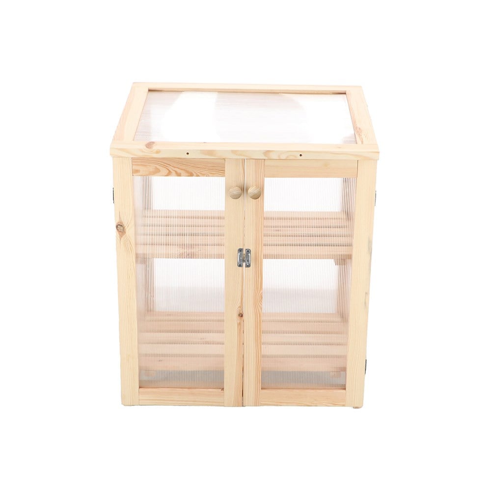 Natural wood growhouse