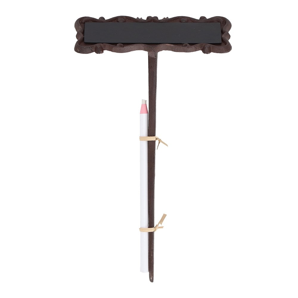 Large cast iron plant label 