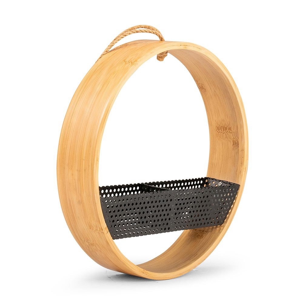 Contemporary bamboo seed feeder