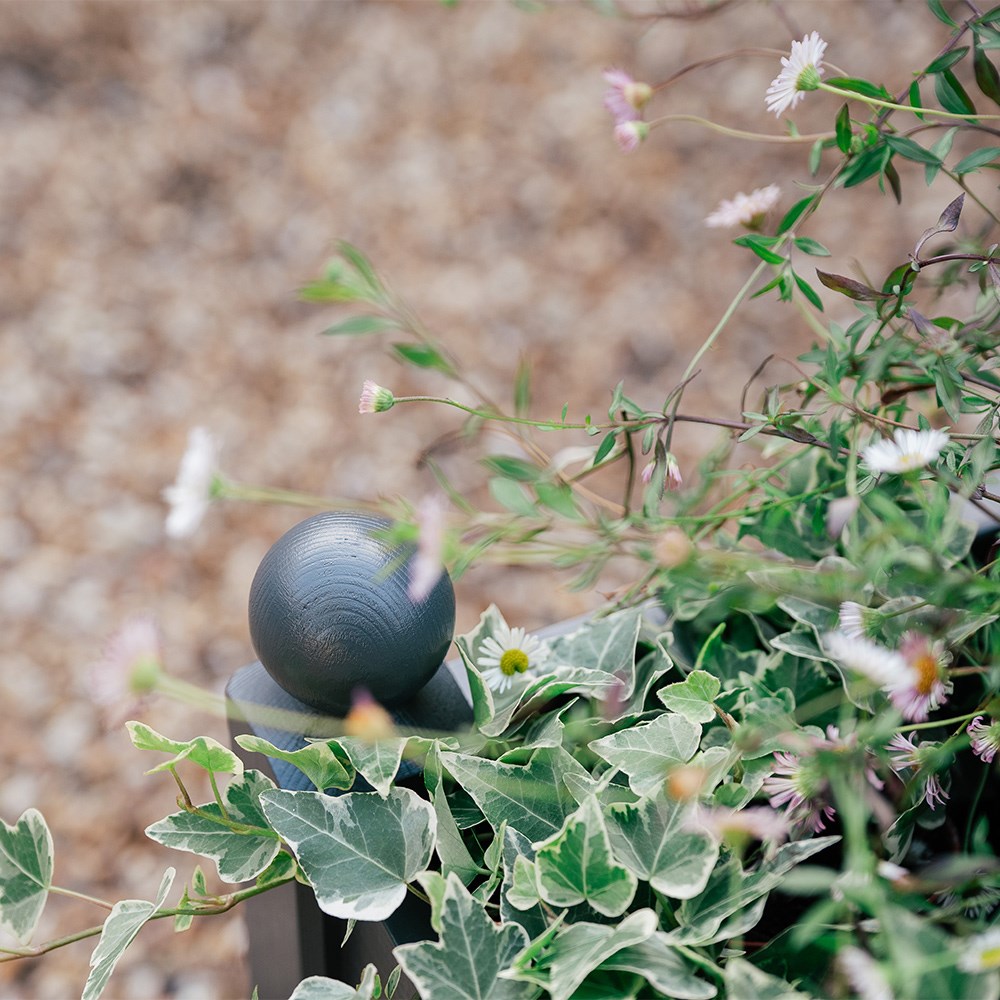 Classic wooden trough - charcoal