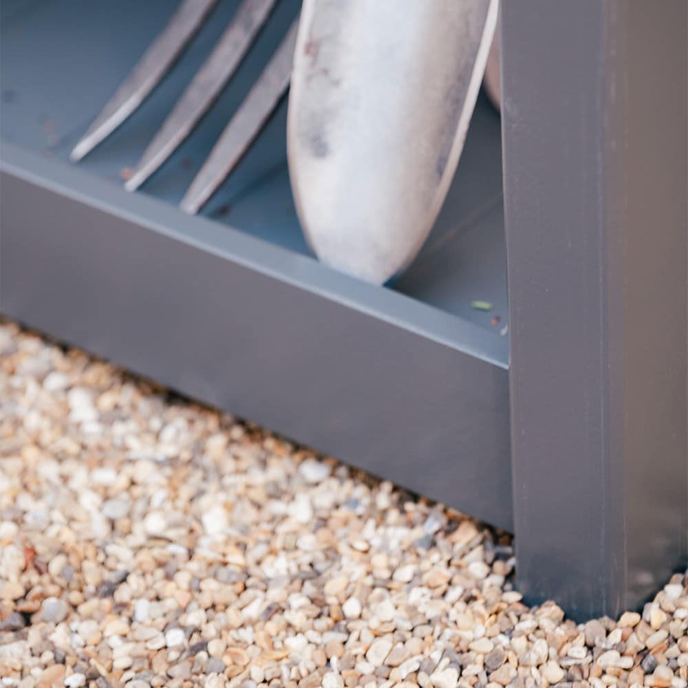 Wooden herb trough - charcoal