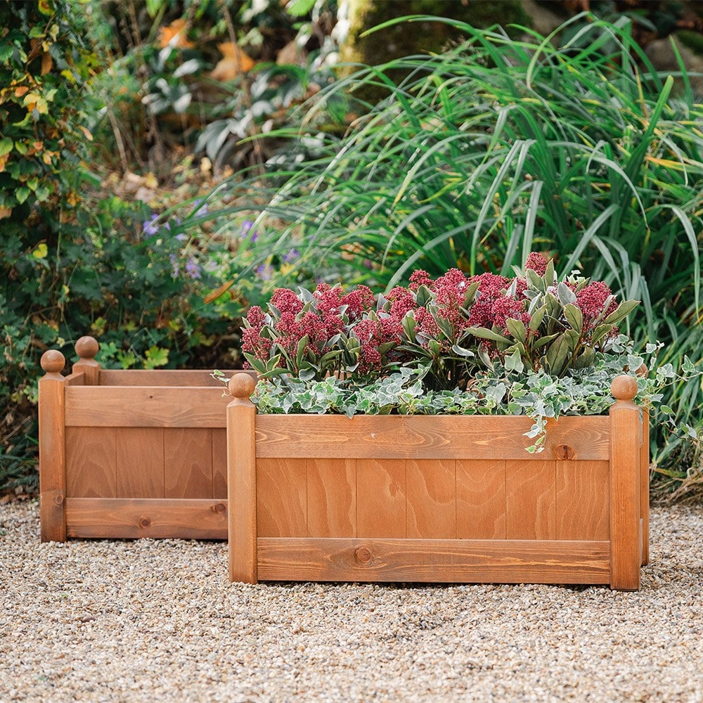 Classic wooden trough - beech