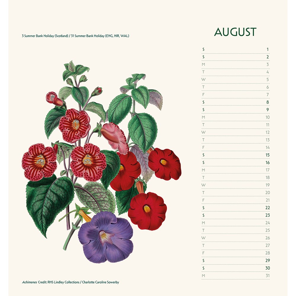 RHS 2026 desk easel calendar
