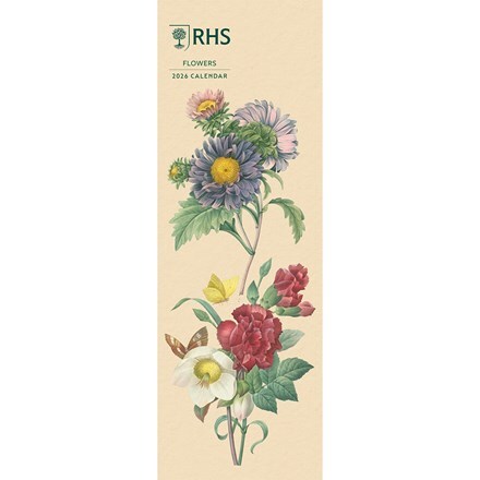 RHS flowers 2026 slim calendar