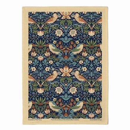 Le Chateau Morris Strawberry Thief tea towel