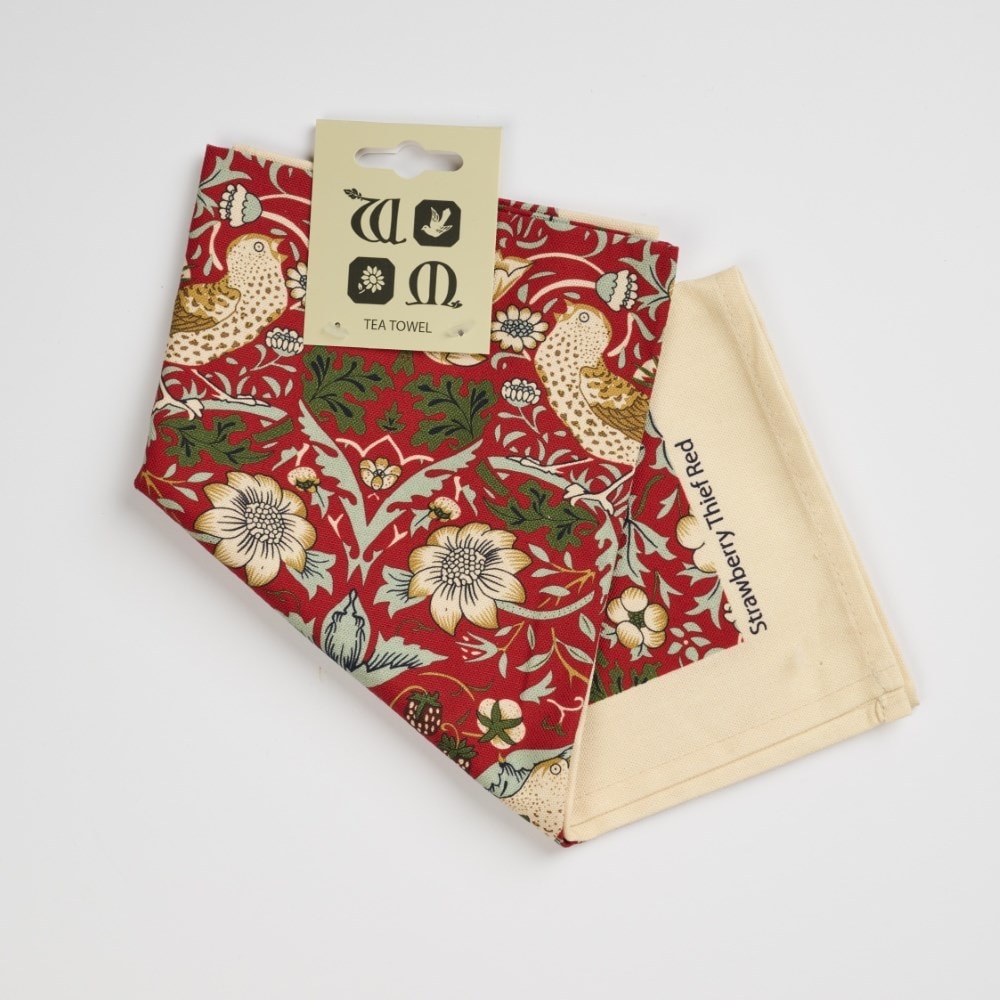 Le Chateau Morris Strawberry Thief tea towel