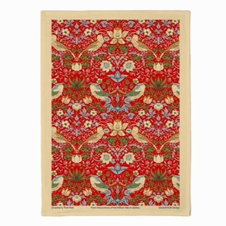 Le Chateau Morris Strawberry Thief tea towel
