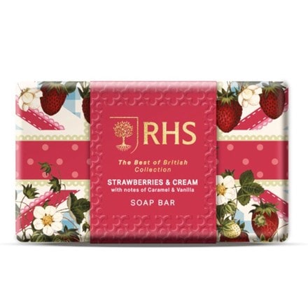 RHS Strawberries & cream soap bar