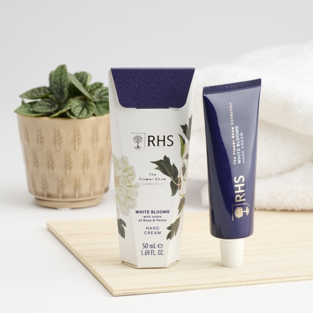 RHS White blooms hand cream