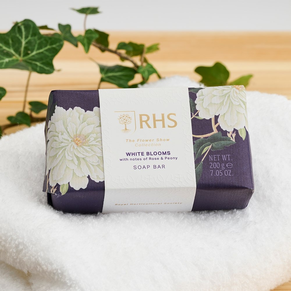 RHS White blooms soap bar