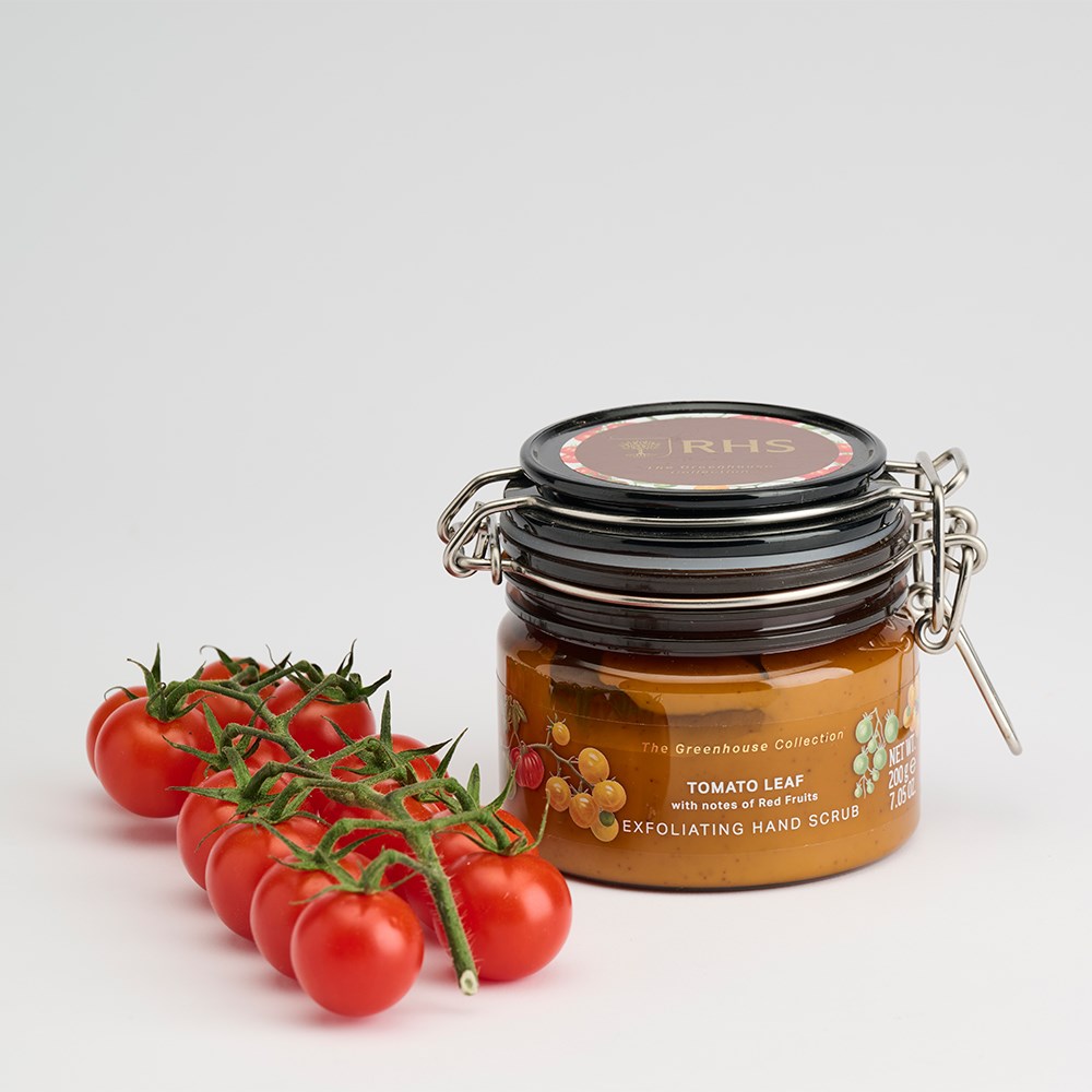 RHS Tomato leaf hand scrub