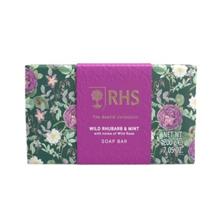 RHS Rhubarb & mint soap bar