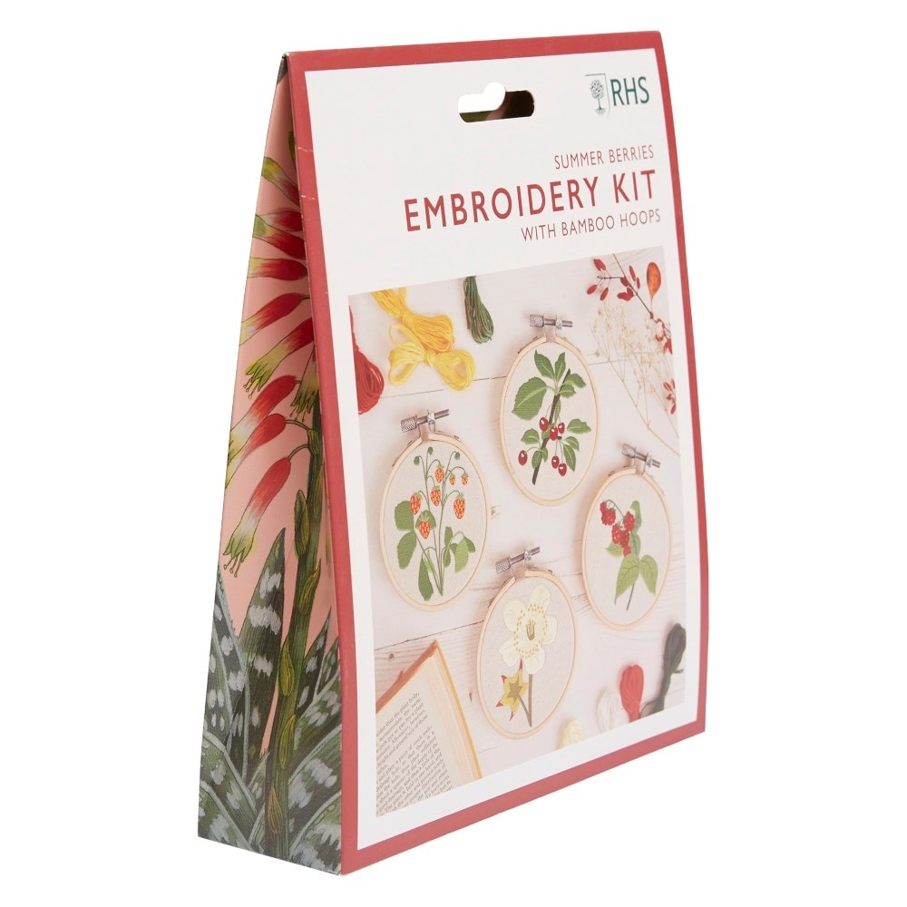 RHS embroidery hoop kit - summer berries