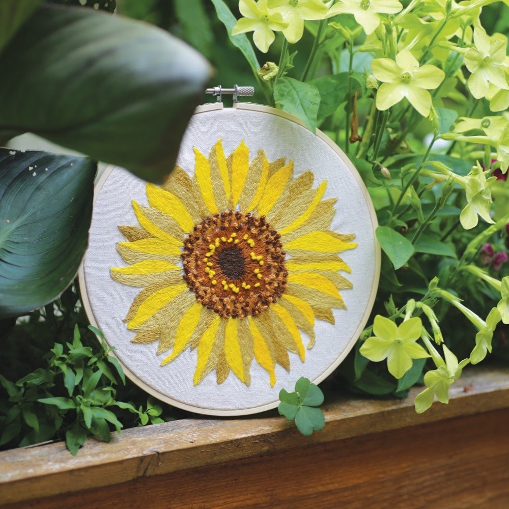 RHS embroidery kit - sunflower