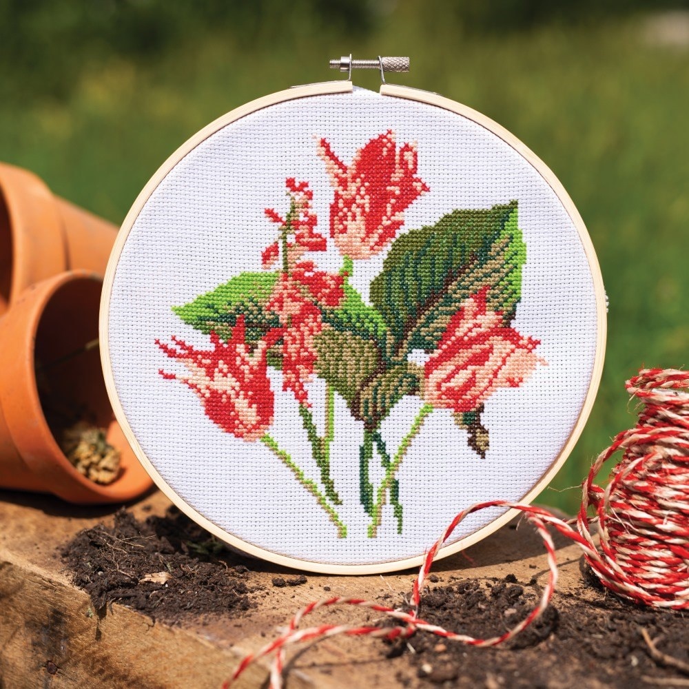 RHS cross stitch kit - tulip bouquet
