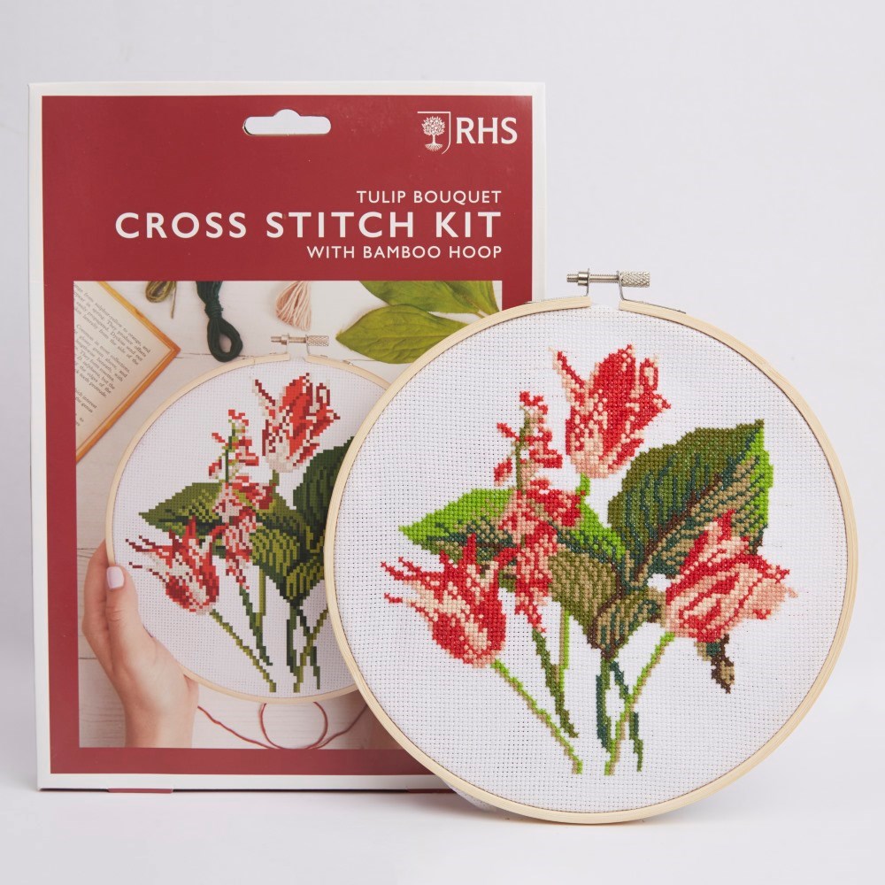 RHS cross stitch kit - tulip bouquet