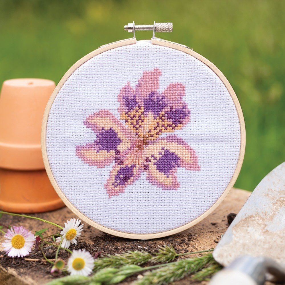 RHS cross stitch kit - Peruvian lily
