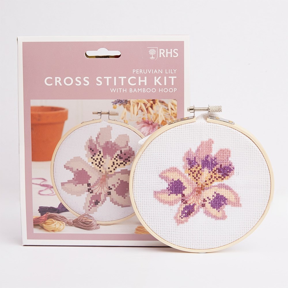 RHS cross stitch kit - Peruvian lily