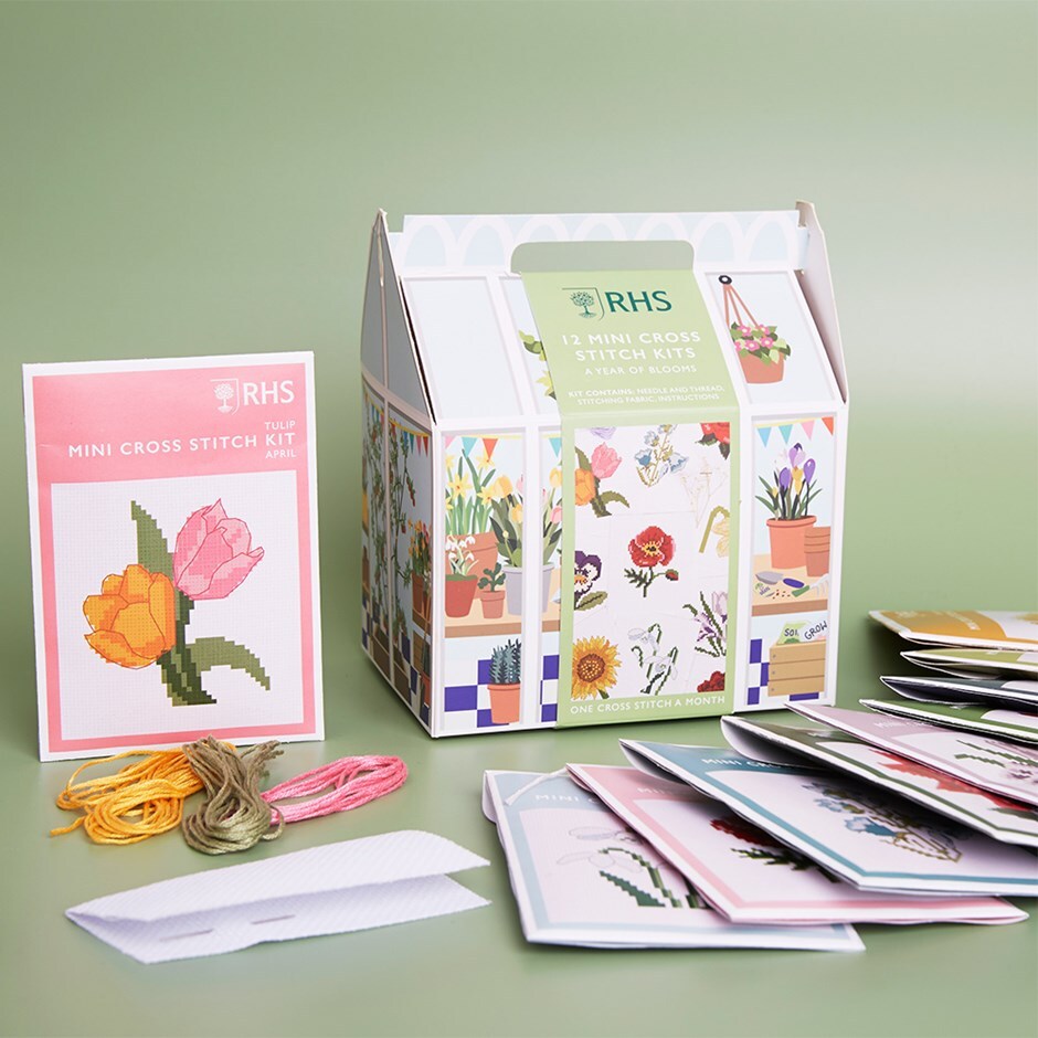 RHS cross stitch kit - 12 months of cross stitch