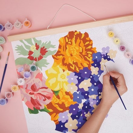 RHS paint by numbers - floral