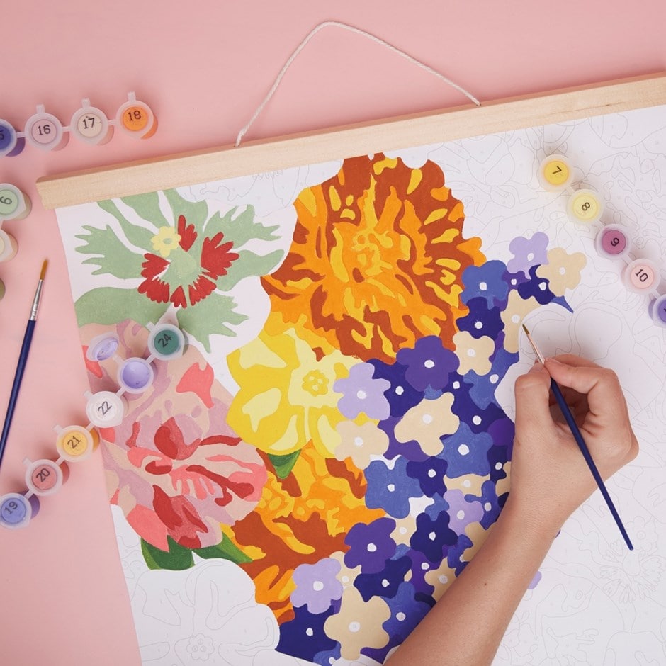 RHS paint by numbers - floral