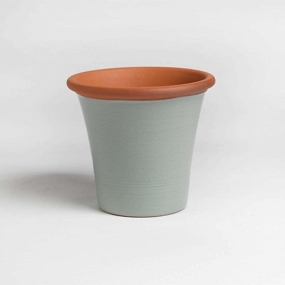 Sage green kitchen planter