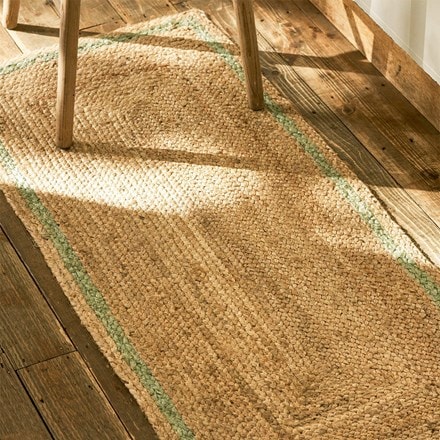 Natural jute double doormat