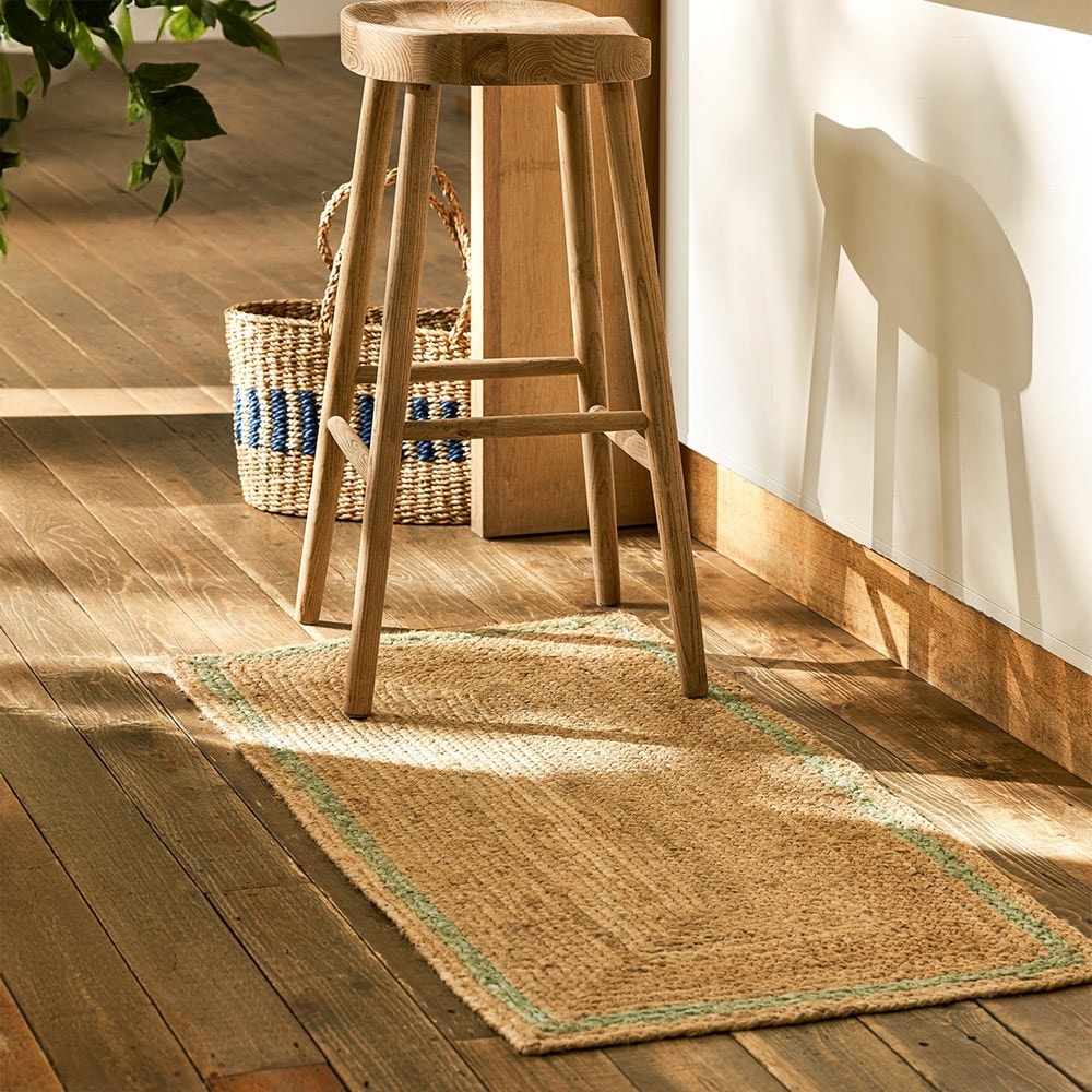 Natural jute double doormat