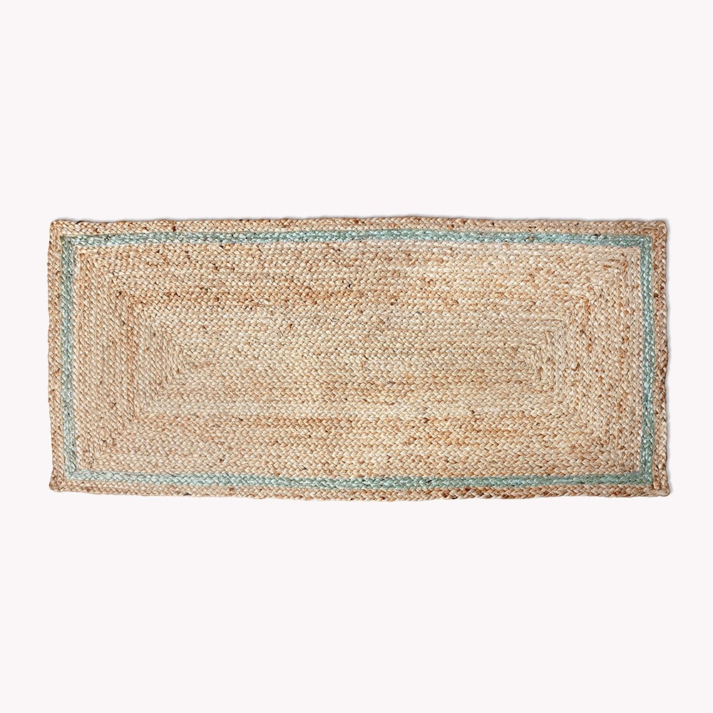 Natural jute double doormat