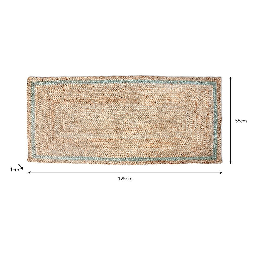 Natural jute double doormat